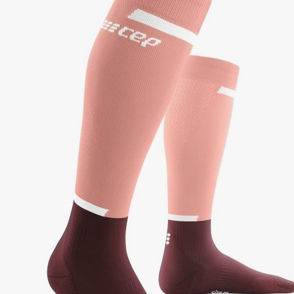 CEP Women’s Tall Running Compression Socks - Pink and Black